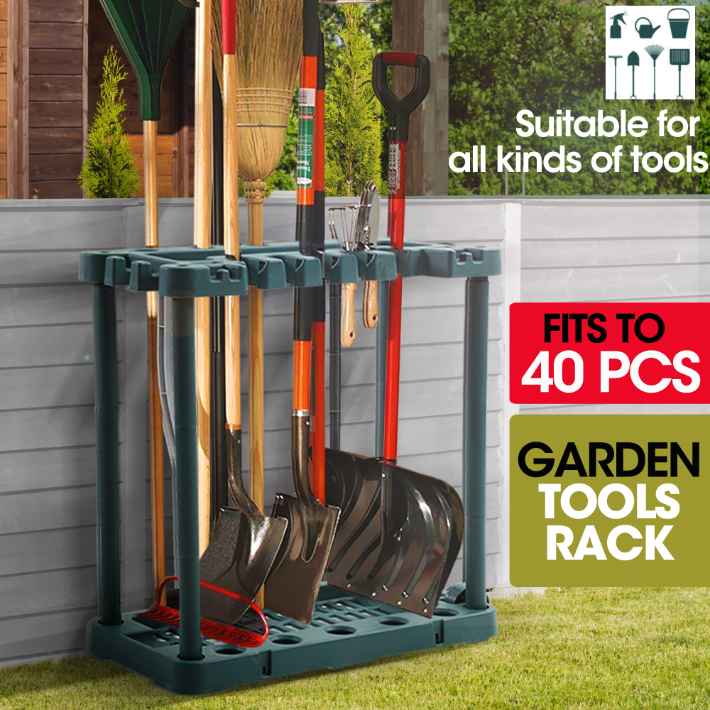 Garden Farm Shed Garage Tools Storage Rack Long Short Handles Organizer